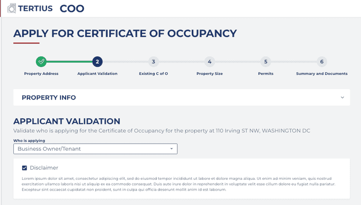 Business owner selected