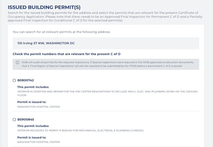 List of permits
