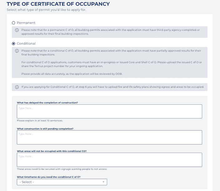 Conditional selected