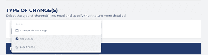 Type of Change: Use change